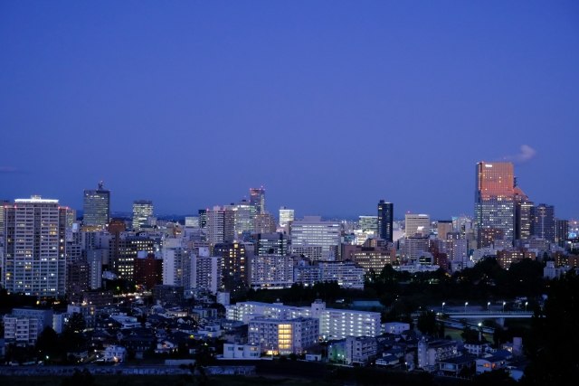 仙台城跡からの夜景