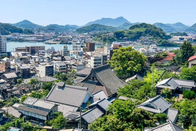 尾道の坂道と路地裏