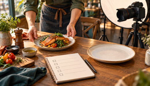 カフェのメニュー写真を撮る準備｜盛り付け・撮影順・作り直しの段取り