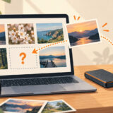 Lightroomで写真が見つからないときの直し方の説明イメージ（AI生成）