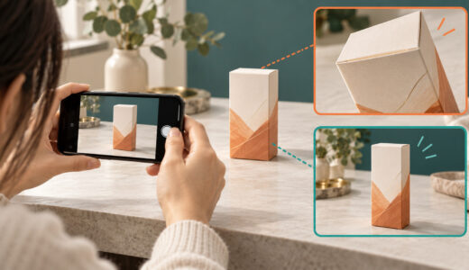 スマホで商品撮影すると形がゆがむ理由｜距離とズームの使い方